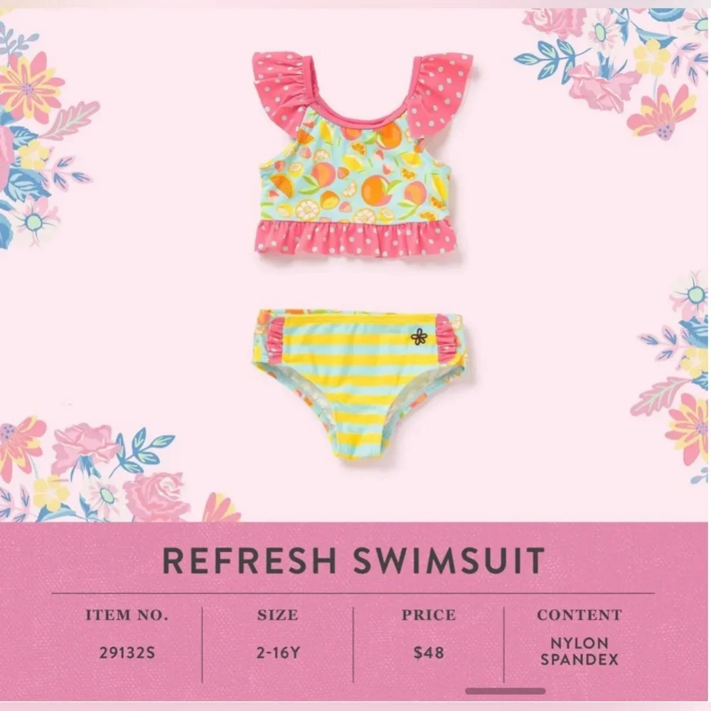 NWT Girls MATILDA JANE Lets go together Refresh Swimsuit size 4 NEW In Bag